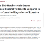 Wpływ obserwacji ptaków na subiektywne odczuwanie